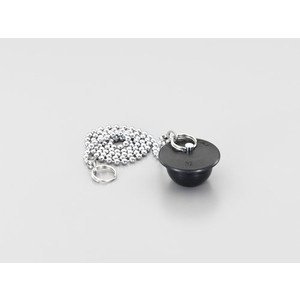 エスコ 27x36mmチェーン付ゴム栓 EA468K-61