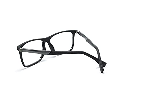 Óculos Armação Masculino Retangular Metal Fy-169 (Preto)