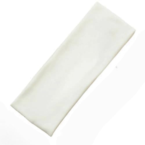 NARAMAKI Fascia Elastica per Capelli - 1 Fascia Elastica 100% Cotone Donna Uomo - Fascia per Sport Accessori Mare Piscina (BIANCA)