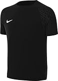 NIKE Unisex Y NK DF STRKE III JSY SS T-Shirt, Black/Black/Black/White, M