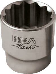EGAMASTER 38462 Douille 3/8 - 1/2 inox 12 pans