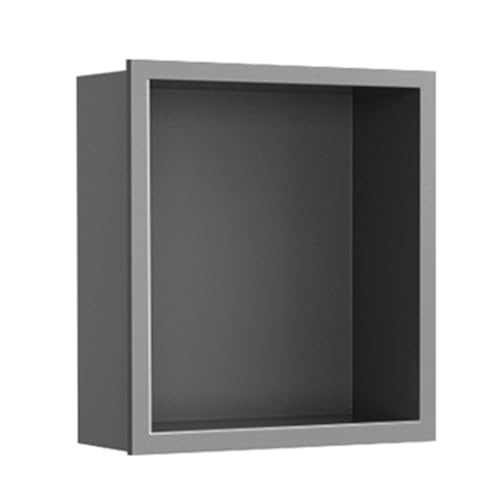 Niche de douche en acier inoxydable 304 étanche avec étagères en alcôve 32x32 cm