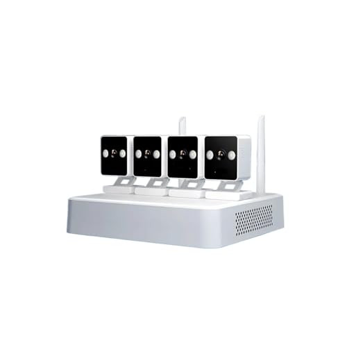 KKENZA Système de vidéosurveillance sans Fil Kit de caméra WiFi 1080P Caméras IP avec Audio de sécurité Ensemble de Surveillance vidéo NVR 8 canaux...