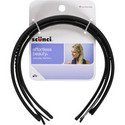 Scunci Effortless Beauty Headbands, Black, 4 Count
