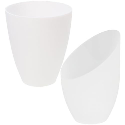Image of Artibetter 2pcs Plastic Lamp Shade Flat Head and Inclined Design for Table Wall Hanging Lamps Creative Replacement for Warm Gentle Lighting