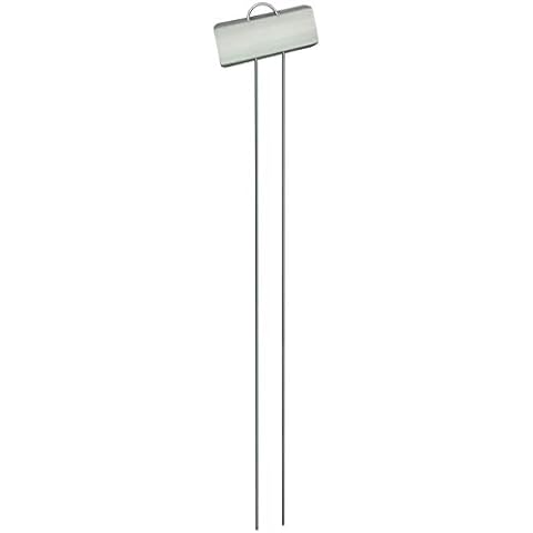 GardenMate 25-Pack Weatherproof XL Metal Plant Labels, Height 21", Label Area 3 1/2'' x 1 1/4'' Cover