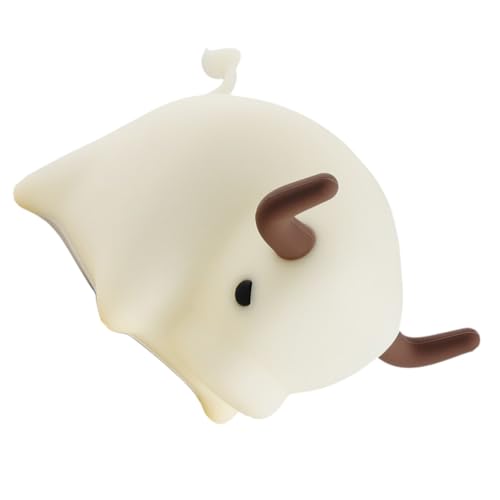 Housoutil 1pc Silicone Baby Nursery Decor Lovely Bedside Lamp Cartoon Little Night Child Girl Hinge