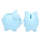 Cofrinho, presentes duráveis, portáteis, grandes o suficiente para entrada Cofrinho adulto para menino para menina(azul)