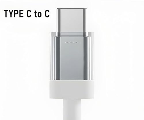 Image of Original 65W USB C to Type C Fast Charging Cable Compatible for Nothing Phone 2 /2A /2A Plus /1 /Cmf Phone 1 /Galaxy S24 /25 Series /CMF /Buds /Laptops & Other Type C Device, Fast Data Transfer Cord