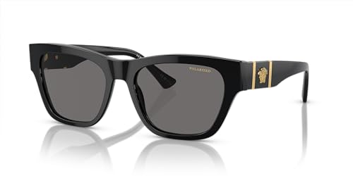 Versace Man Sunglasses Havana Frame, Dark Grey Lenses, 55MM