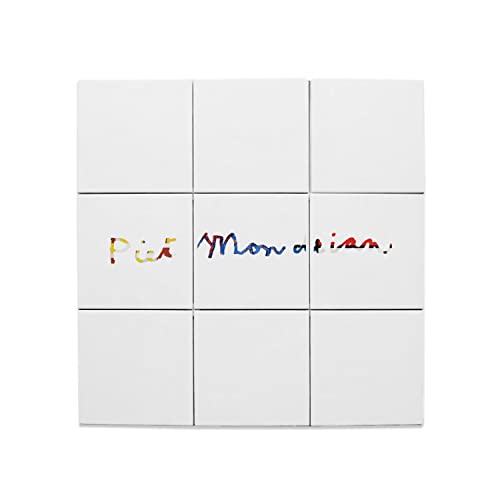 Carreaux céramique Mondrian 20x20 cm lot de 9 pour décoration murale cubisme