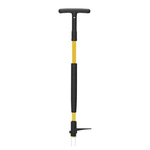 Protoence Attrezzo Estirpatore Per,Strumento Manuale in Piedi con Manico a T per Estirpare - Estirpatore Erecto,per Prato Cortile Serra Fattoria Patio