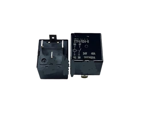 Relais automobile 24V 40A ZTV40241H à 4 broches pour circuit électrique de camion | Lot de 2