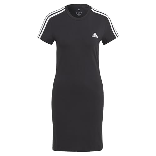adidas Damen Essentials 3-Stripes Single Jersey Fitted Tee Dress,...
