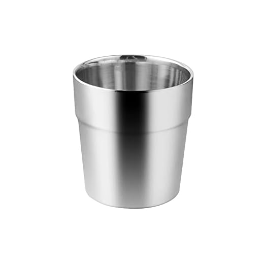 Youjin Mugg i rostfritt stål, 15,72 cl dubbla lager, enkel metallkopp kopp okrossbar pint kopp för kalla drycker 180/300 ml