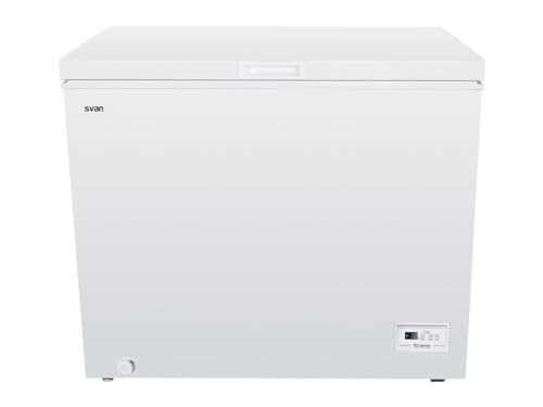 Svan Congelador horizontal Blanco SCH2500FDC. Capacidad 246 Litros, Dual Cooling, 1 Cesta, Bajo nivel Sonoro, Eficiencia Energética Clase F