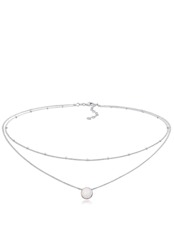 Collier ras du cou avec opale pour rayonner au bureau ou en soirée