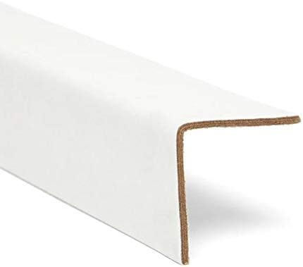 Paper Mart Cardboard Edge Protectors for Shipping, 2 x 2 x 36 Inch Light Duty Corner Protectors, Bulk Pack of 60 for Boxes or Pallets