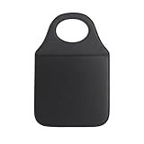 Dynamart Lixeira Automotiva em Couro Ecológico, Universal para Carro, Organizador de Câmbio, Preta, 29,5 x 19,5 cm, Reforçada (Preto)