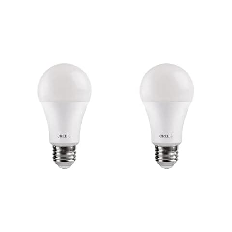 Cree Lighting Exceptional Series A19 Bulb, 5000K Dimmable LED Bulb, 60W + 815 Lumens, Daylight, 2 Pack Cover