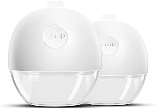 Manual Wearable Breast Pump for Breastfeeding(2Pcs)︱Hands Free, Kick-Proof︱Leakproof with Sealed Flange︱Comfortable for Long Wear︱Replace Nursing Pad︱Small and Easy to Carry