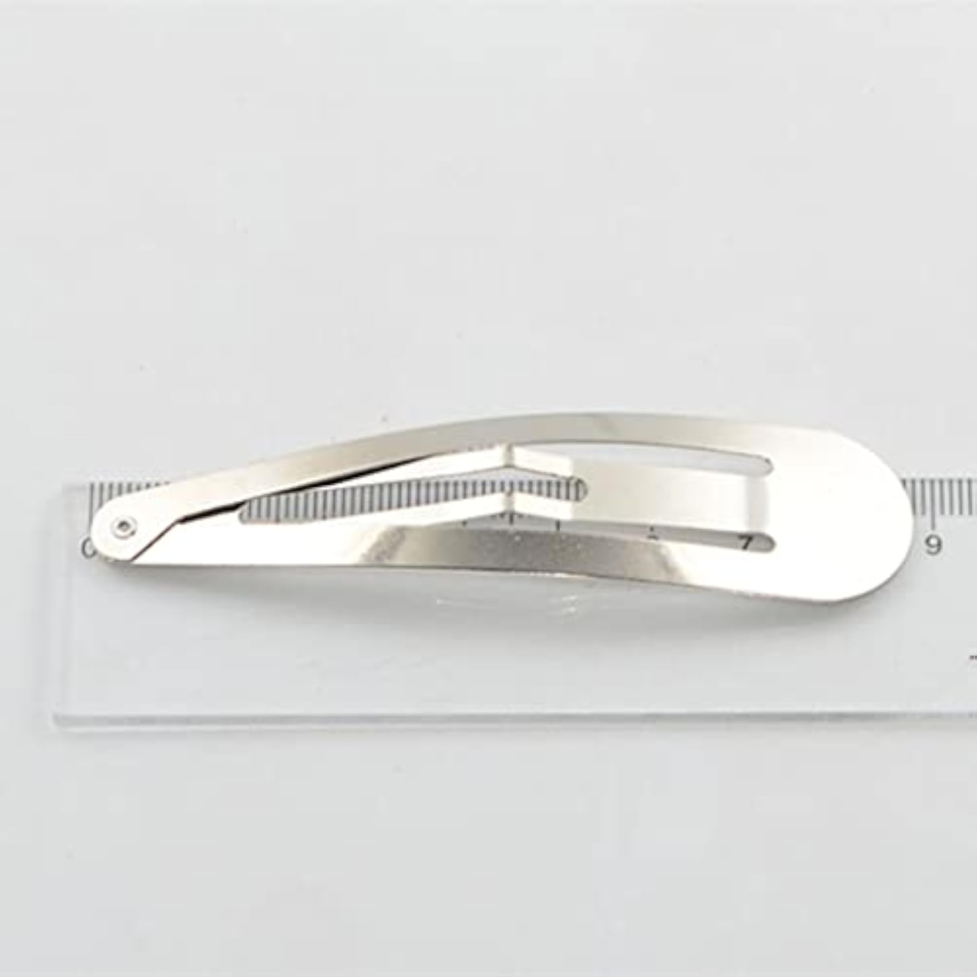 Silver Metal Hairpins with Water Drop Design, 10pcs
