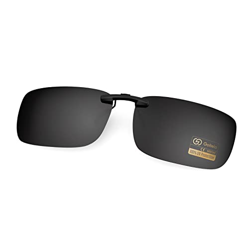 Goiteia Polarized Clip on Sunglasses for Men Women, AR Coatings for Anti Glare Enhanced, Compact Fit &Lightweight