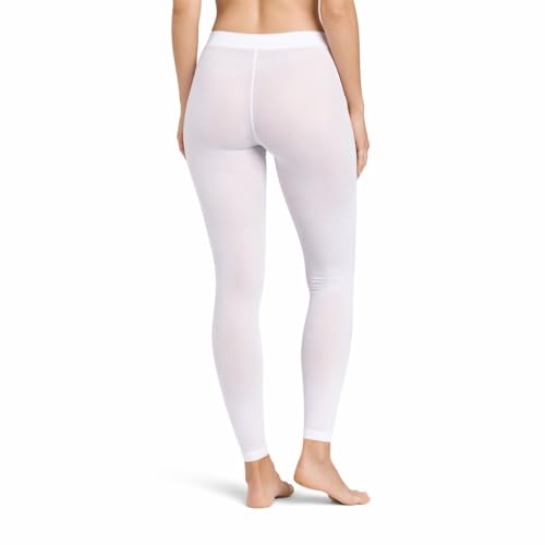 Lazutom Sexy Women See Through Sheer Mesh Pants Leggings (White)