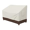 Amazon Basics 2 Seater Outdoor Couch Cover, Patio Furniture Cover, Waterproof, Anti-UV, Durable, Beige/Tan