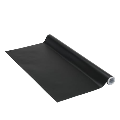 Venilia Papier adhésif Greenline | Noir | 67,5cm x 2m, Épaisseur 95μ | Film autocollant pour meuble et cuisine, film décoratif | en plastique 100% recyclé - sans...