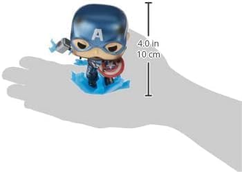 Funko POP! Marvel Avengers Endgame Captain America with Broken Shield & Mjolnir (Glow in The Dark & Metallic), Exclusive - Image 8