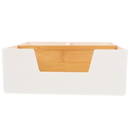 jojofuny Caja Organizadora para Bolsitas de Té Blanca Soporte para Café y Azúcar Compartimentos Adecuado para Cocina Oficina y Hotel Organizador Funcional y Resistente Reutilizable