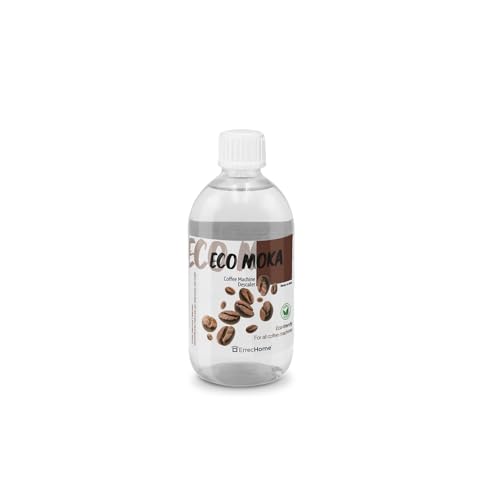Errecom Eco Moka, Decalcificante naturale biodegradabile compatibile con tutte le macchine del caffè e bollitori, Made in Italy, 500 ml, 5 applicazioni