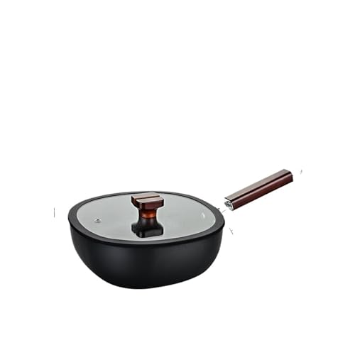 Small Square Pot Induction Cooker Set Household Cooking Flat Bottom Non-Stick pan Frying Egg uncoated Iron(24cm Single Pot lid)