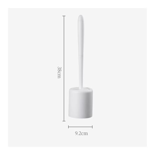 Brosse de toilette blanche WC domestique avec base de nettoyage - 3