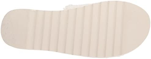 Nine West Women's Fuzzie2 Flat Sandal, Ivory, 6 | Image 3