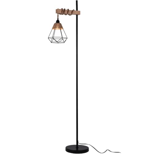 Lámpara de pie tejida de cuerda estilo chino retro para sala y dormitorio de alta gama 2