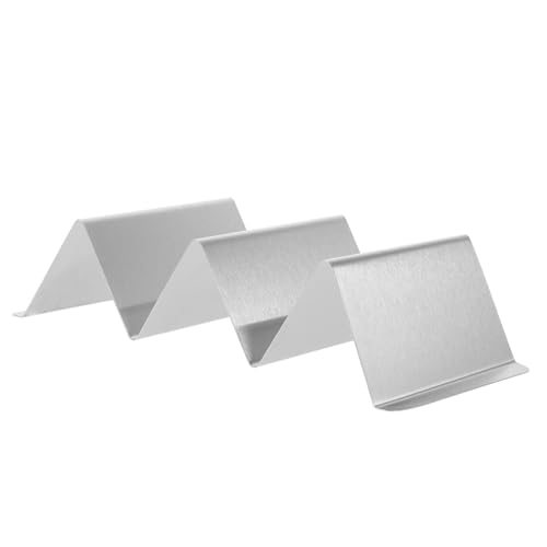 NAMOARLY Pancake Rack Stand Taco Racks Wave Shaped Taco Holder Stand Rack Shell Taco Rack Stand Taco Stands Taco Serving Tray Taco Rack Holder Silver