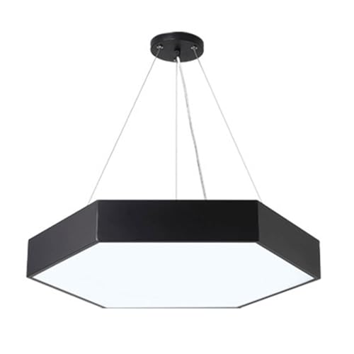 Chandelier hexagonal LED pour sublimer l'ambiance d'un studio de gym ou d'un bureau moderne