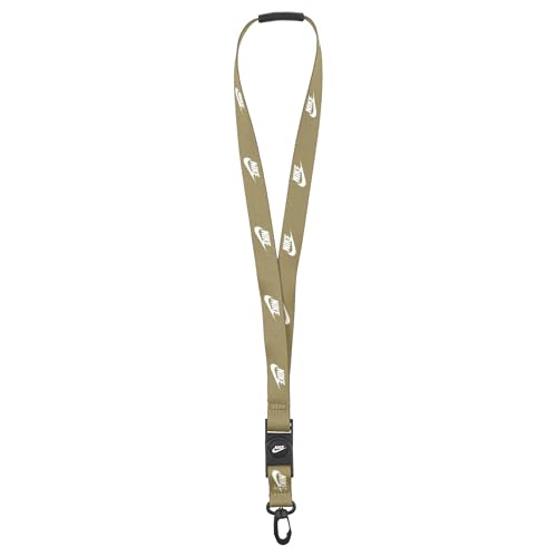 Nike Club Standard Lanyard Portachiavi Parachute Beige/Black/White One Size