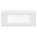 Badewanne rechts 190x90 VILLEROY & BOCH Collaro Acryl weiß matt mit Ablaufgarnitur und Überlauf matt weiß
