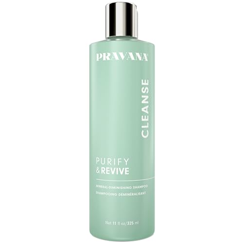 Pravana Purify & Revive Mineral Diminishing Shampoo | Instantly Removes Hard Water Deposits | Hydrates, Energizes, Volumizes | Eliminates Brassiness & Discoloration | 11 Fl Oz