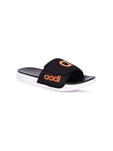 Image of AADI Men's Synthetic Leather Daily Casual Sliders /Flip Flop & Slippers