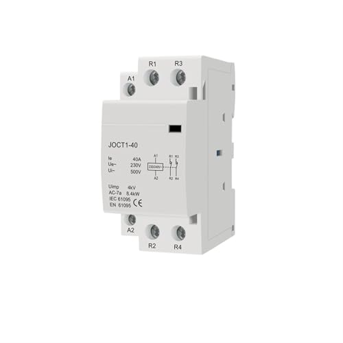 Contacteur domotique 2P 63A à coupure silencieuse 230V pour maison connectée