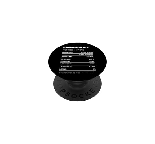 Emmanuel Valeur Nutritive Nom Drôle PopSockets PopGrip Adhésif