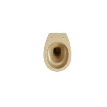 sanicomfort Stand-WC Beige – Spülrandlos, Tiefspüler, waagerechter Abgang, ohne WC-Sitz – Bild 3