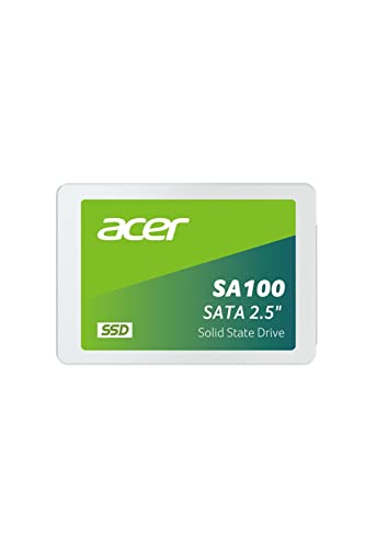 acer SA100 SATA III 480 Go 2,5' SSD - Lecture jusqu'à 560 Mo/s