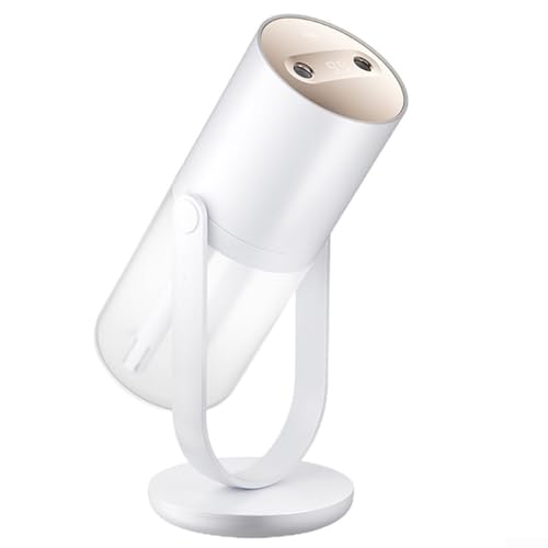 Eawfgtuw Humidificador de escritorio de 3000 mAh con carga USB, capacidad de 450 ml, tecnología de atomización para uso doméstico, dormitorio y oficina, inalámbrico