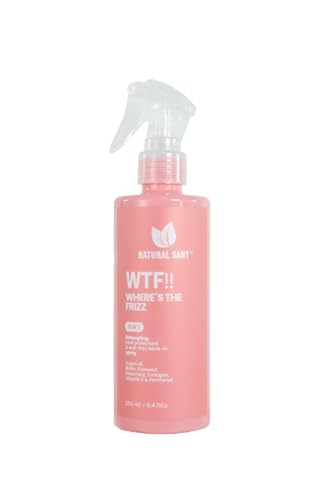 Where's the Frizz 3-in-1 Hair Mist - Heat Protectant, Detangler & Anti-Frizz Spray with Argan Oil, Collagen & Vitamin E - Lightweight Strengthening Leave-in Tonic for All Hair Types - 8 fl oz
