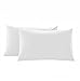 CHRISLZ Poszewki na poduszkę, 48 x 74 cm, hipoalergiczne, oddychające, poszewka na poduszkę, 2 sztuki poszewki na poduszkę do sypialni, hotelu (białe)
